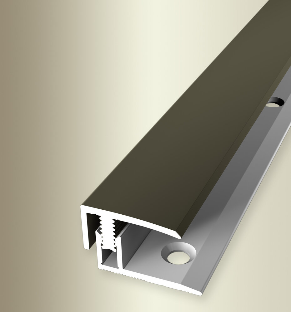 Küberit Abschlussprofil Mono-Clip Typ 557, 200 cm, bronze (F6)
