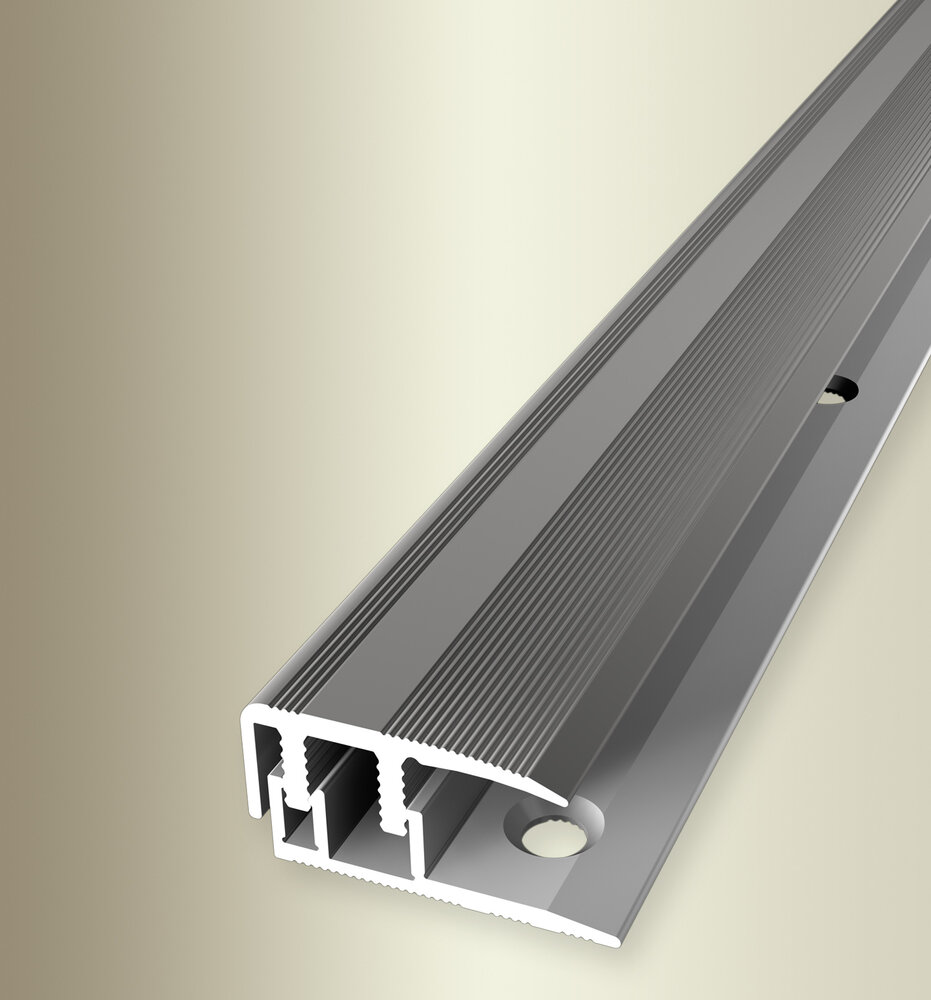 Küberit Abschlussprofil Euro-Clip Typ 587 L, 300 cm, edelstahloptik (F2)