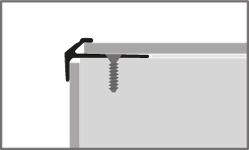 Küberit Treppenkantenprofil Typ 855, 250 cm, Reinmessing (F7) Küberit Treppenkantenprofil Typ 855, 250 cm, Reinmessing (F7)