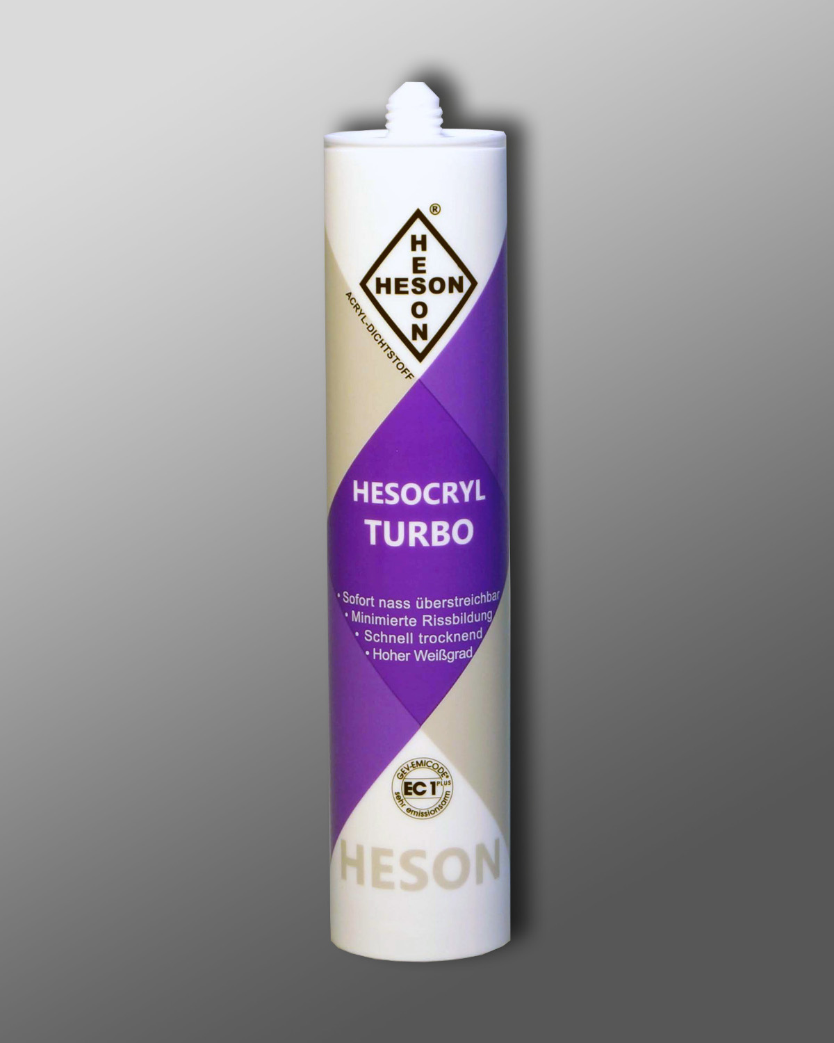 Hesocryl Turbo 1K Acryldichtmasse 310 ml. überstreichbar, weiß Hesocryl Turbo 1K Acryldichtmasse 310 ml. überstreichbar, weiß
