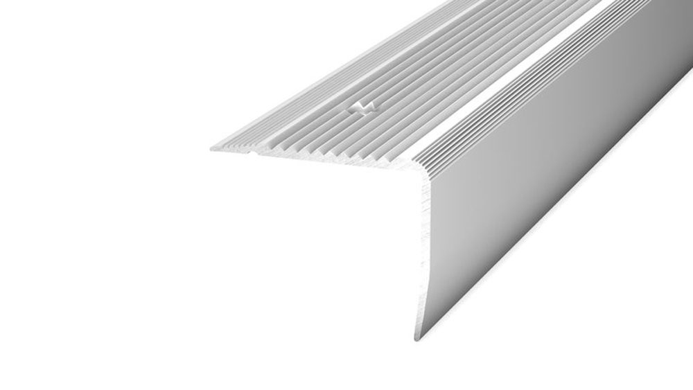 PRINZ Treppenkantenprofil Nova Nr.172, ungelocht, 55 x 44 mm, 500 cm, silber PRINZ Treppenkantenprofil Nova Nr.172, ungelocht, 55 x 44 mm, 500 cm, silber