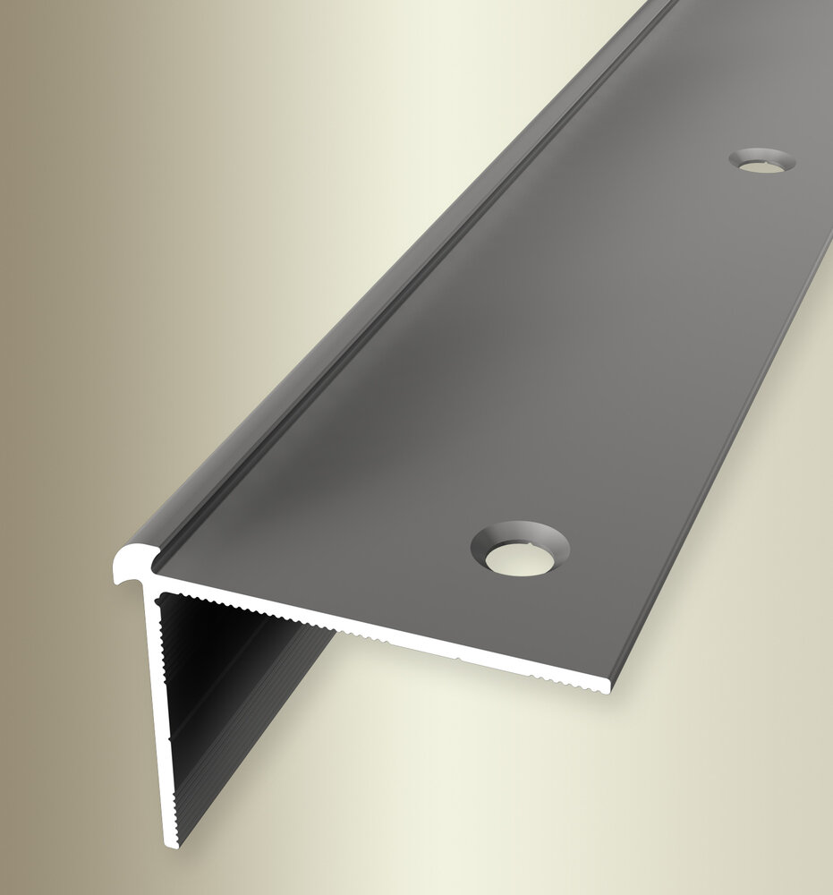 Küberit Alu Treppenkantenprofil Typ 870, 100 cm, edelstahloptik (F2)