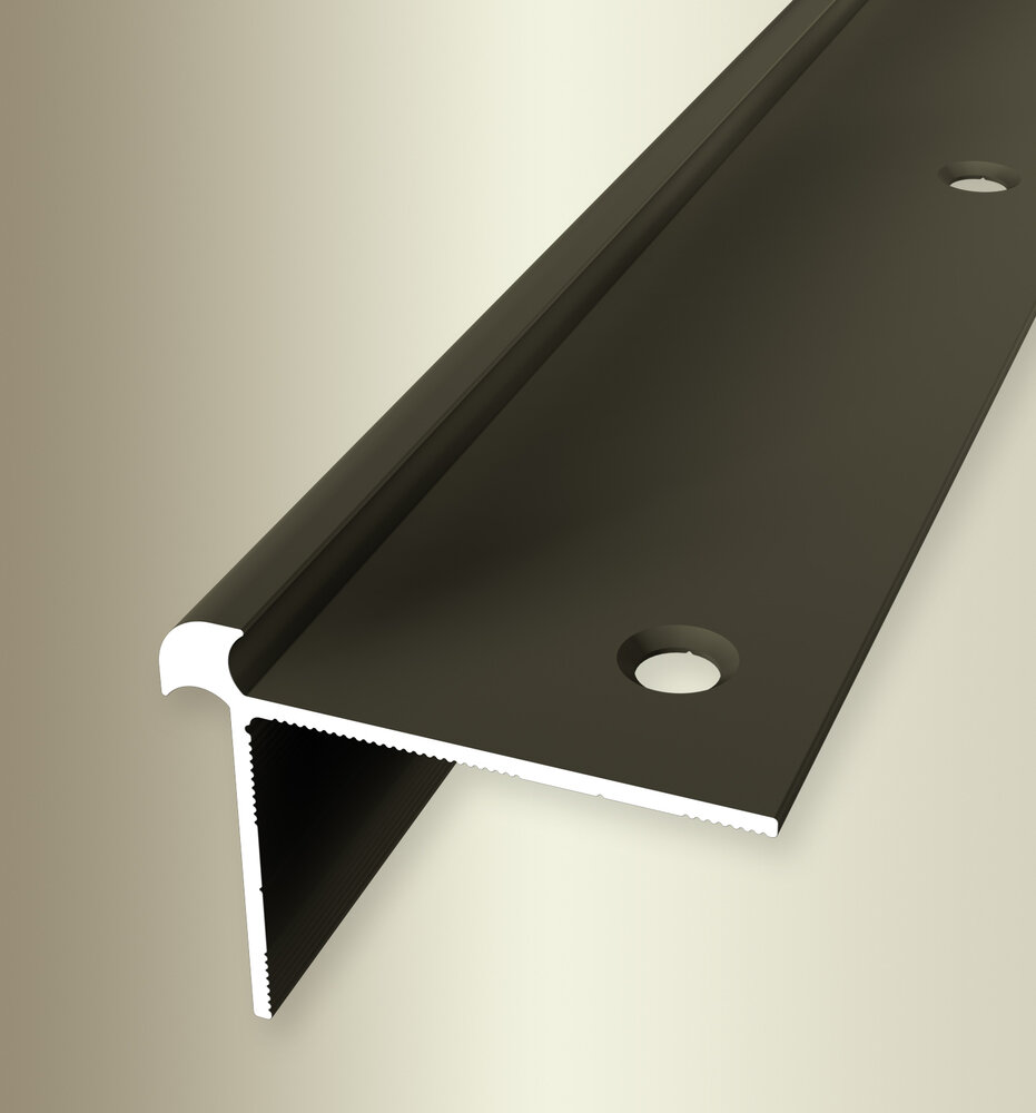 Küberit Alu Treppenkantenprofil Typ 873 250 cm, bronze (F6) Küberit Alu Treppenkantenprofil Typ 873 250 cm, bronze (F6)