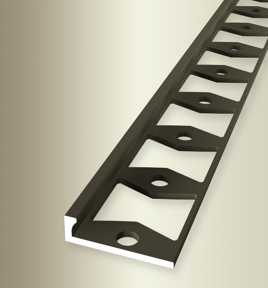 Küberit Fliesenabschlußprofil 2,5 mm Typ 300 G, 250 cm, bronze (F6) Küberit Fliesenabschlußprofil 2,5 mm Typ 300 G, 250 cm, bronze (F6)