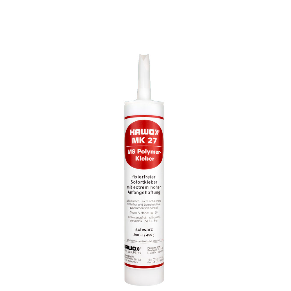 Montagekleber 290 ml MK 27 MS Polymer-Kleber, weiß Montagekleber 290 ml MK 27 MS Polymer-Kleber, weiß