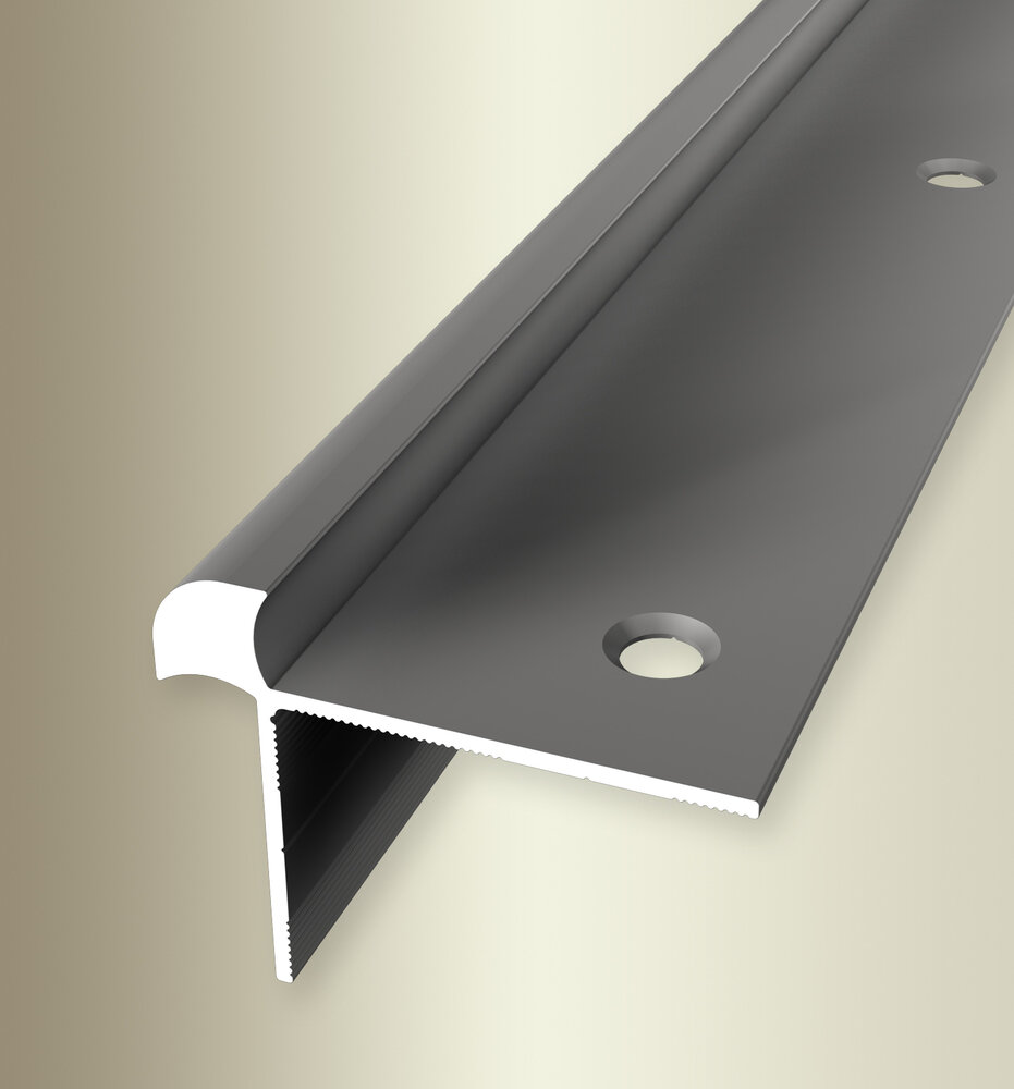 Küberit Alu Treppenkantenprofil Typ 874, 500 cm, edelstahloptik (F2) Küberit Alu Treppenkantenprofil Typ 874, 500 cm, edelstahloptik (F2)