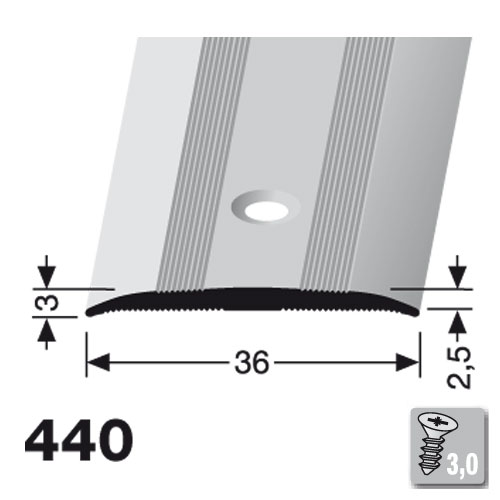 Küberit Übergangsprofil 36 mm Typ 440