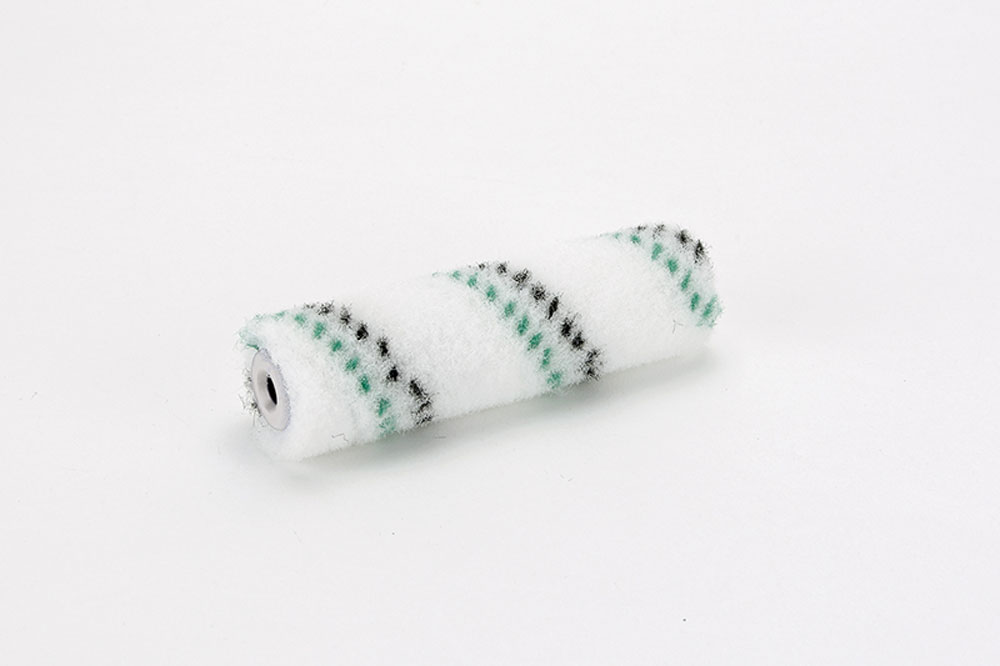 Lackier- und Versiegelungswalze Nylon 7 mm, schwarz/grün, Kern Ø 15 mm, 10 cm Lackier- und Versiegelungswalze Nylon 7 mm, schwarz/grün, Kern Ø 15 mm, 10 cm