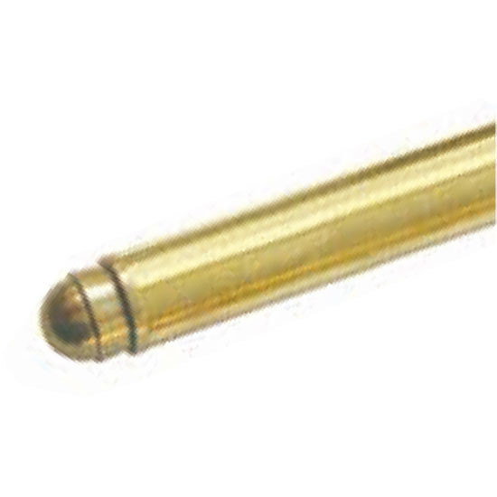 Küberit Treppenstange Typ 733, mit Eichelknöpfen, massiv, Ø 11 mm, 80 cm, Messing matt vernickelt Küberit Treppenstange Typ 733, mit Eichelknöpfen, massiv, Ø 11 mm, 80 cm, Messing matt vernickelt