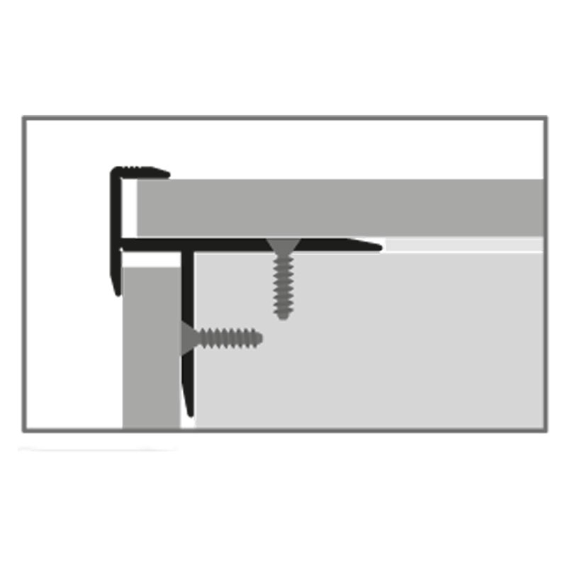 Küberit Alu Treppenkantenprofil Typ 208, 10,5 mm, 300 cm, silber (F4) Küberit Alu Treppenkantenprofil Typ 208, 10,5 mm, 300 cm, silber (F4)
