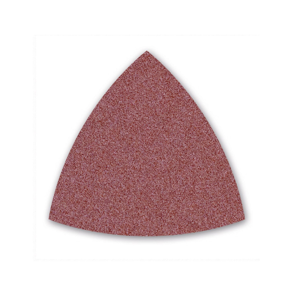 Delta Klett-Schleifblatt (Dreieck), Normalkorund, Kantenlänge 82 x 82 mm, Korn 040 Delta Klett-Schleifblatt (Dreieck), Normalkorund, Kantenlänge 82 x 82 mm, Korn 040