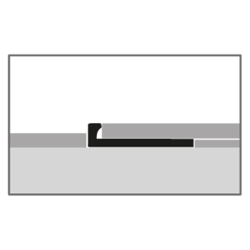 KÜBERIT einfach biegbares Profil Typ 302, 250 cm , 4,5 mm, silber (F4)