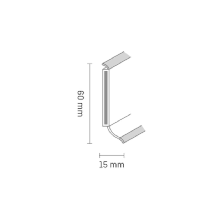 DÖLLKEN Kernsockelleiste S60 flex life 257,5 cm, buche hell (2542) DÖLLKEN Kernsockelleiste S60 flex life 257,5 cm, buche hell (2542)