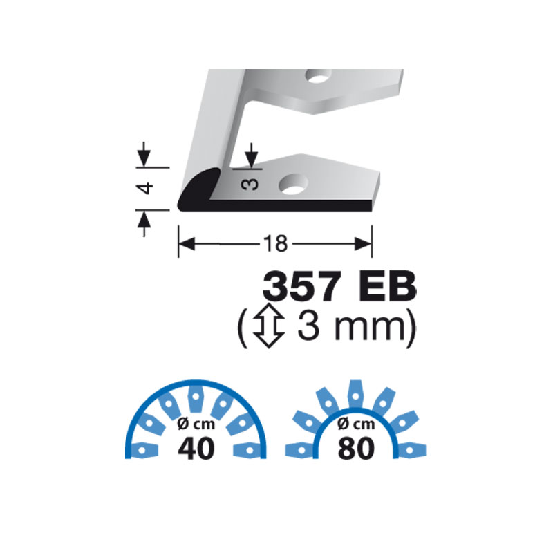 Küberit einfach biegbares Einfassprofil Typ 357 EB