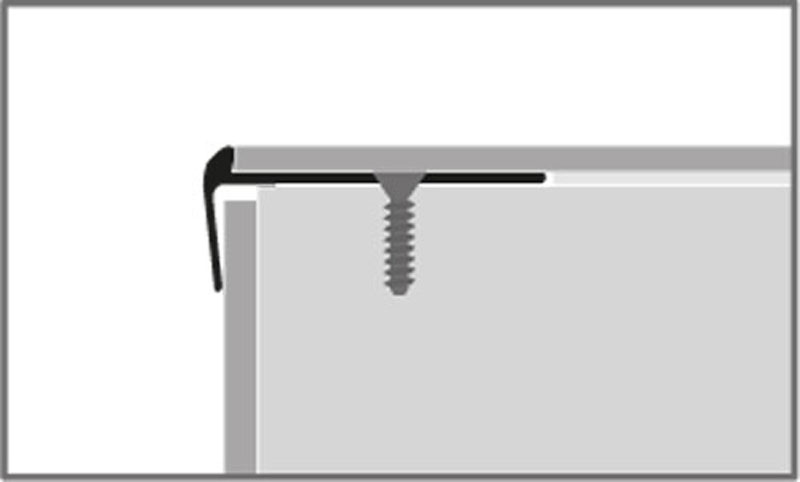 Küberit Alu Treppenkantenprofil Typ 865 250 cm, sand (F9) Küberit Alu Treppenkantenprofil Typ 865 250 cm, sand (F9)