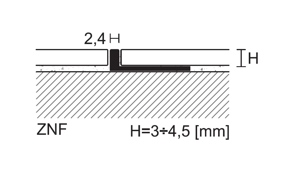 Profilpas Fliesenabschlußprofil (Trennschiene) 3 mm, Messing-biegefähig, 270 cm