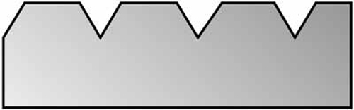 Zahnschiene (Zahnleiste) 28 cm - Zahnung B11 Zahnschiene (Zahnleiste) 28 cm - Zahnung B11