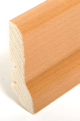SÜDBROCK Holz-Fußleiste 20 x 60 mm, 250 cm, Buche gedämpft lackiert (06) SÜDBROCK Holz-Fußleiste 20 x 60 mm, 250 cm, Buche gedämpft lackiert (06)