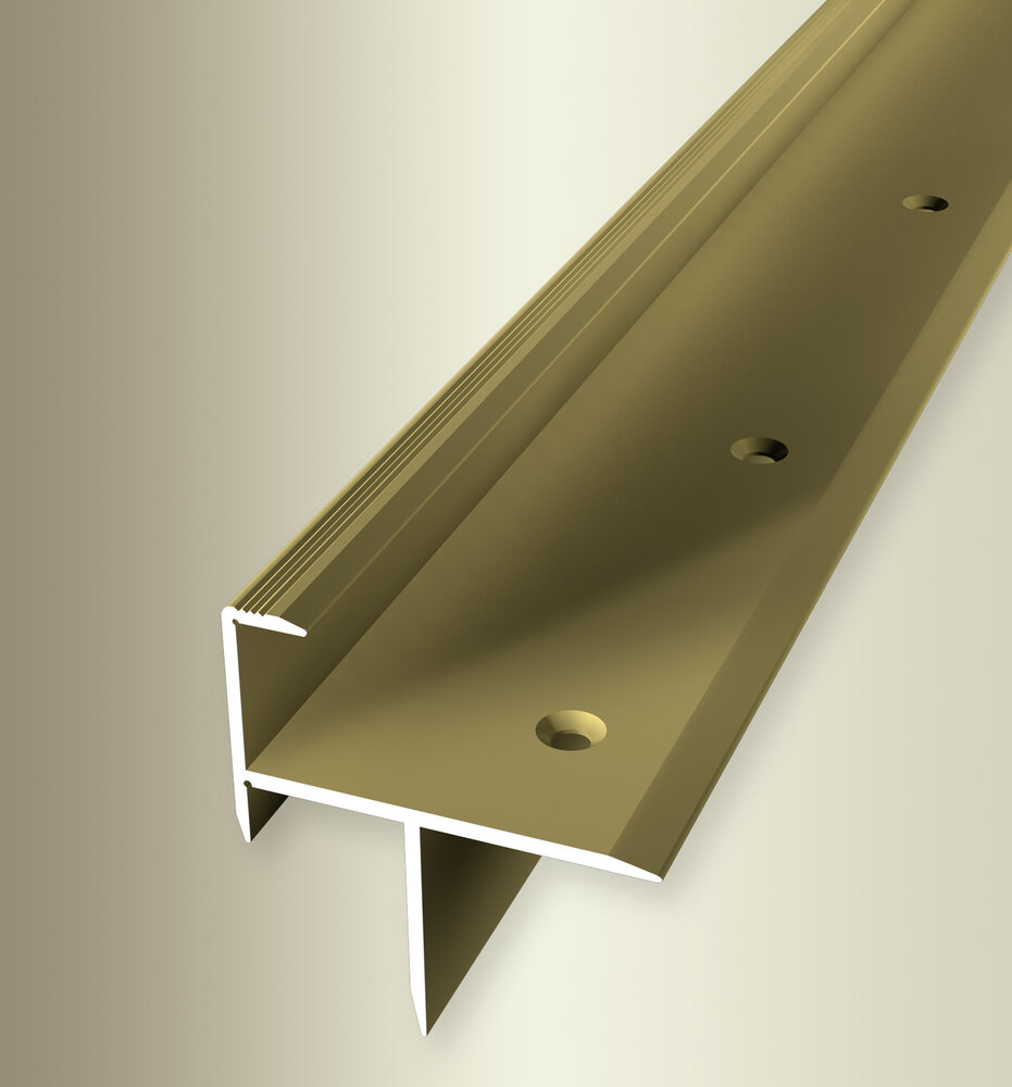 Küberit Alu Treppenkantenprofil Typ 206, 15,5 mm, 300 cm, gold (F5) Küberit Alu Treppenkantenprofil Typ 206, 15,5 mm, 300 cm, gold (F5)