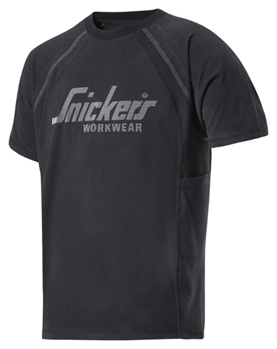 Snickers Workwear Logo T-Shirt schwarz, Gr.L