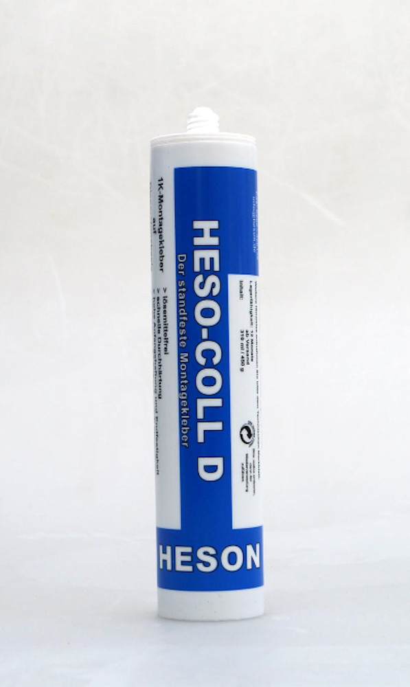 Heso-Coll-D Montageklebstoff 310 ml. Dispersionsklebstoff weiß Heso-Coll-D Montageklebstoff 310 ml. Dispersionsklebstoff weiß