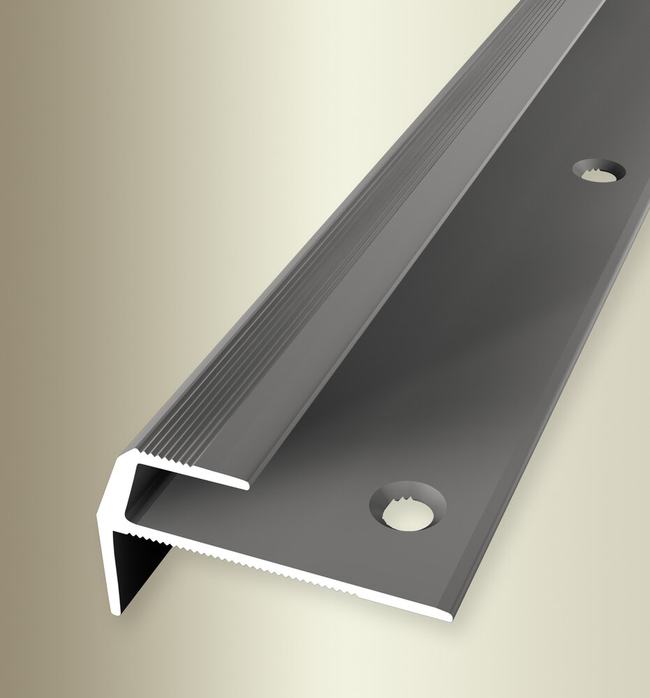 Küberit Deko-TK Treppenkante Typ 857, 250 cm, edelstahloptik (F2) Küberit Deko-TK Treppenkante Typ 857, 250 cm, edelstahloptik (F2)