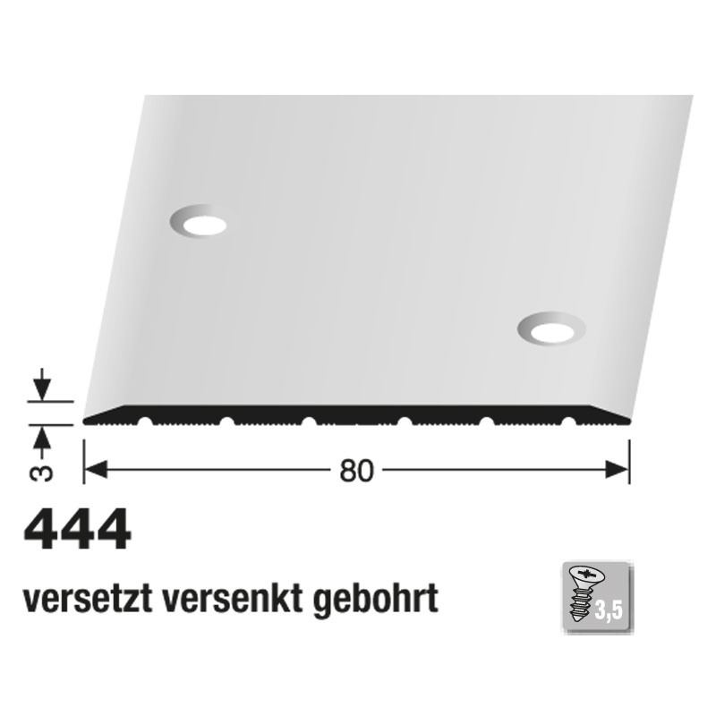 Küberit Alu Übergangsprofil 80 mm Typ 444