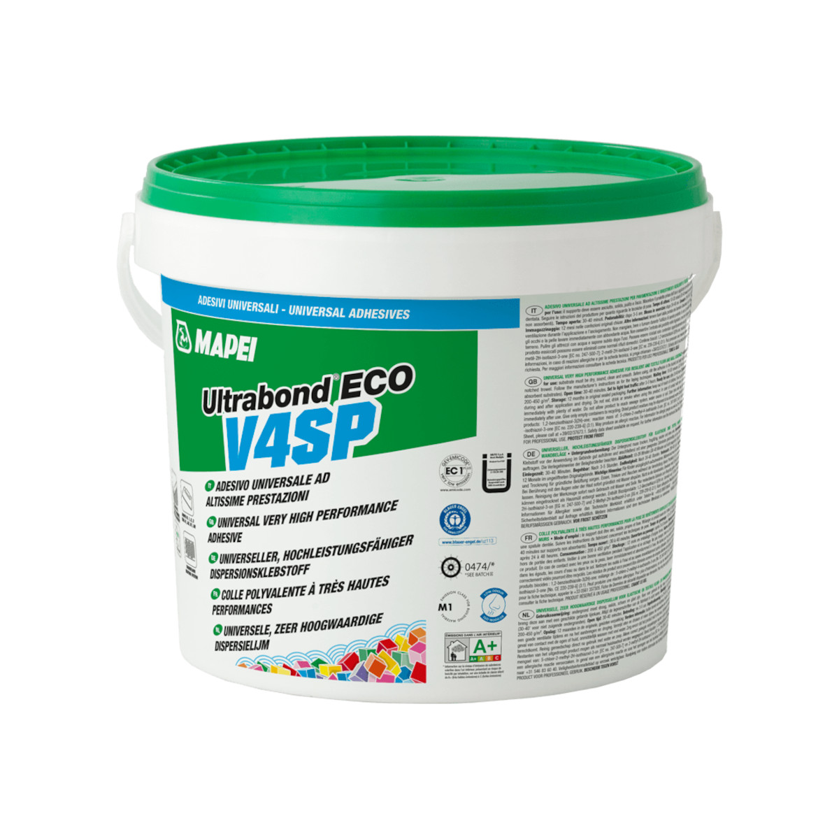 MAPEI Ultrabond Eco V4SP - Universal-Dispersionsklebstoff für alle Bodenbeläge im Innenbereich MAPEI Ultrabond Eco V4SP - Universal-Dispersionsklebstoff für alle Bodenbeläge im Innenbereich