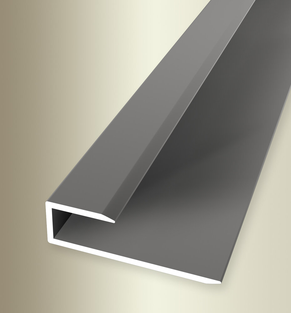 Küberit Alu Einfaßprofil 7,5-8,5 mm Typ 200 U, 270 cm, edelstahloptik (F2) Küberit Alu Einfaßprofil 7,5-8,5 mm Typ 200 U, 270 cm, edelstahloptik (F2)