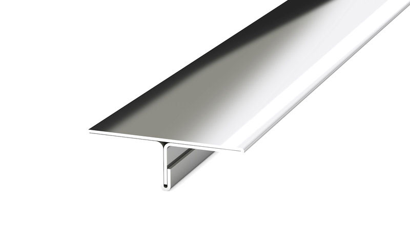 PRINZ T-Cover-Profil Nr. 741, 25 mm, 250 cm, Edelstahl spiegelblank PRINZ T-Cover-Profil Nr. 741, 25 mm, 250 cm, Edelstahl spiegelblank