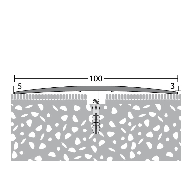 PRINZ Alu Übergangsprofil Nr. 119, 100 mm in verschiedenen Farben PRINZ Alu Übergangsprofil Nr. 119, 100 mm in verschiedenen Farben