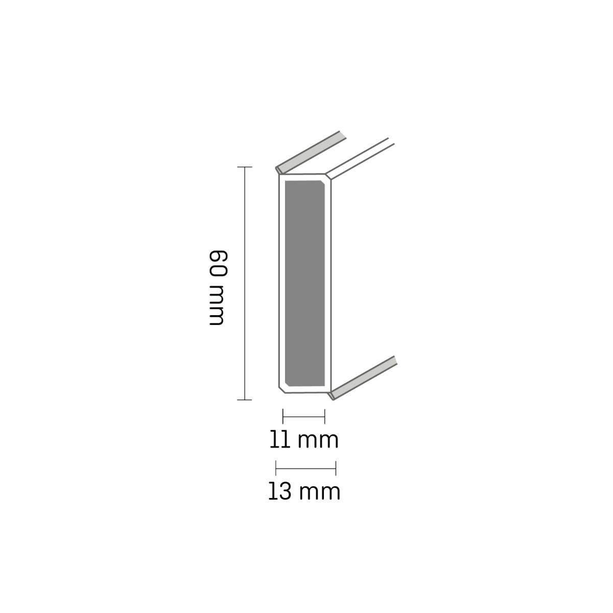 DÖLLKEN Cubu Flex life 60, 250 cm, weiß (1408) - RAL 9016