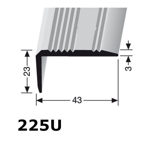 Küberit Winkelprofil 43 x 23 mm Typ 225 SK in verschiedenen Ausführungen