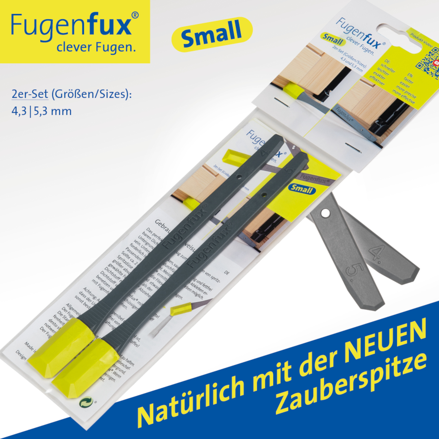 SMALL FUGENFUX® - 2er Set in den Größen 4,3 und 5,3 mm