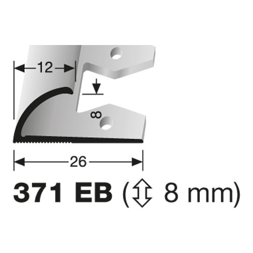 Küberit einfach biegbares Einfassprofil 8 mm, Typ 371