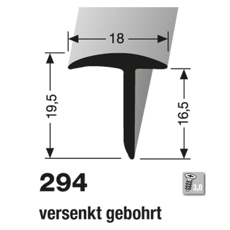Küberit T-Profil Typ 294 Küberit T-Profil Typ 294