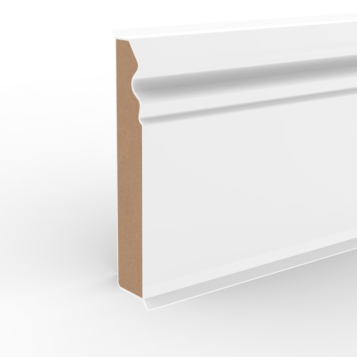 Döllken "Hamburger Stil 100" 21 x 100 mm, HDF-Kern PVC ummantelt, 250 cm, weiß Döllken "Hamburger Stil 100" 21 x 100 mm, HDF-Kern PVC ummantelt, 250 cm, weiß