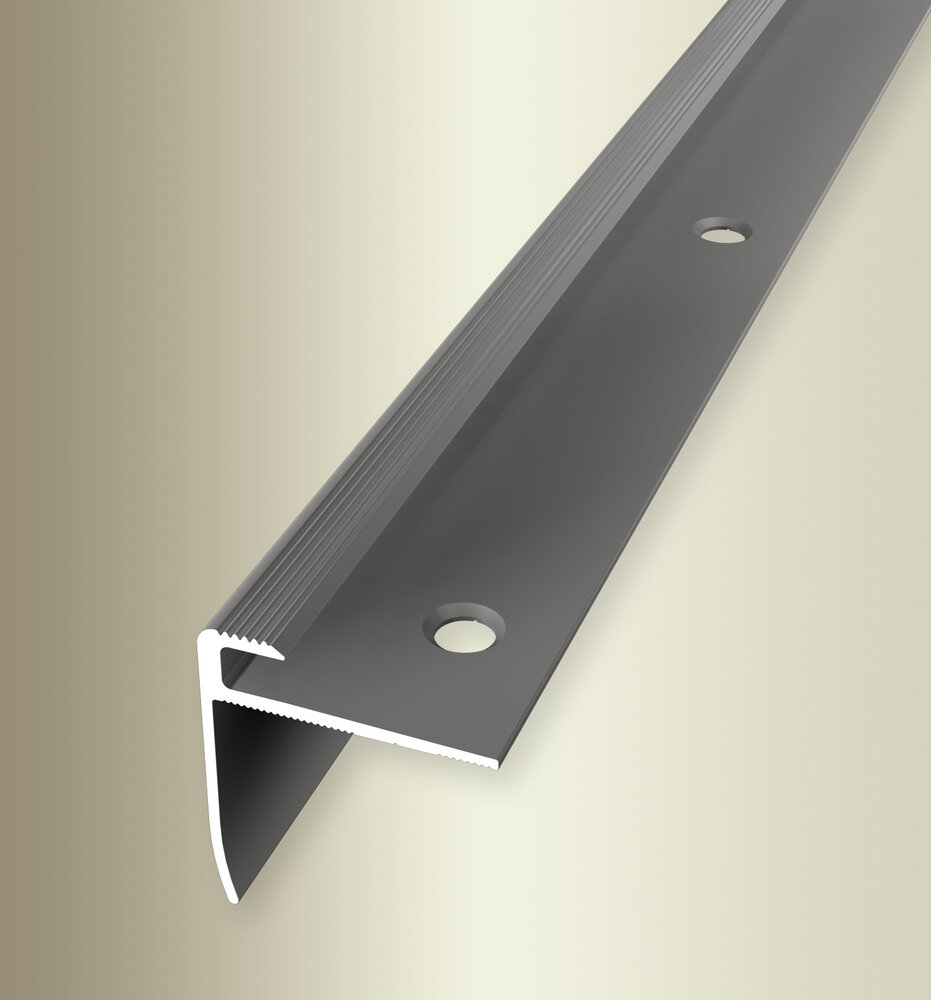 Küberit Alu Einfassprofil (Treppenkantenprofil) Typ 816, 250 cm, edelstahloptik (F2) Küberit Alu Einfassprofil (Treppenkantenprofil) Typ 816, 250 cm, edelstahloptik (F2)