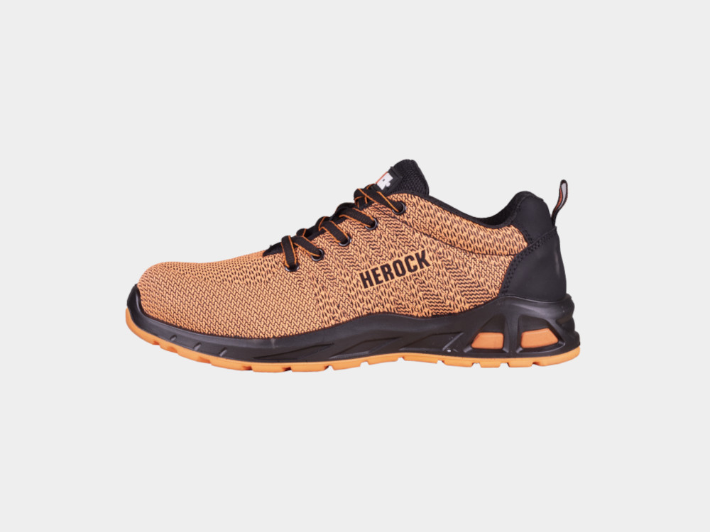 HEROCK® Titus S1P niedrige Sicherheitssneakers Orange, Gr.37