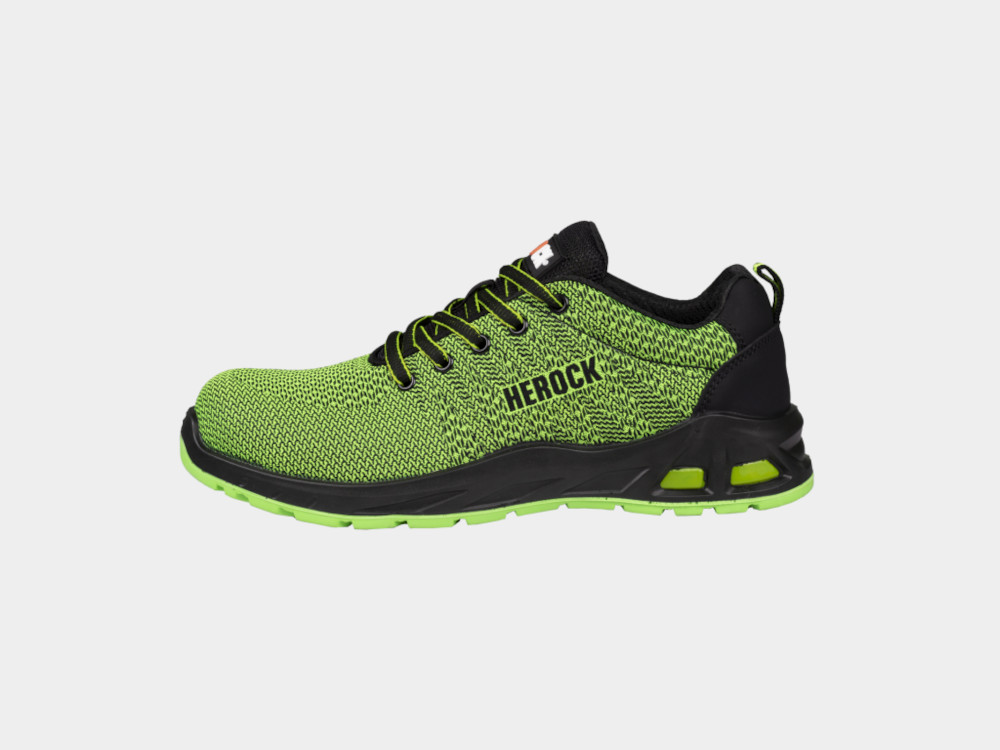 HEROCK® Titus S1P niedrige Sicherheitssneakers Fluo Grün, Gr.46