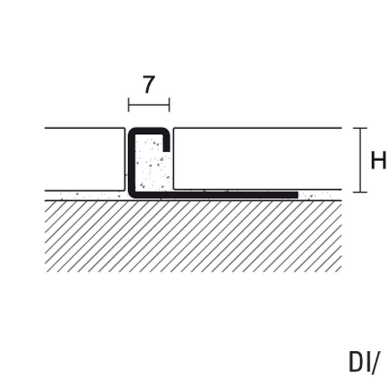 Profilpas Einfaßprofil PRODECOR 08 mm, Edelstahl poliert, 270 cm