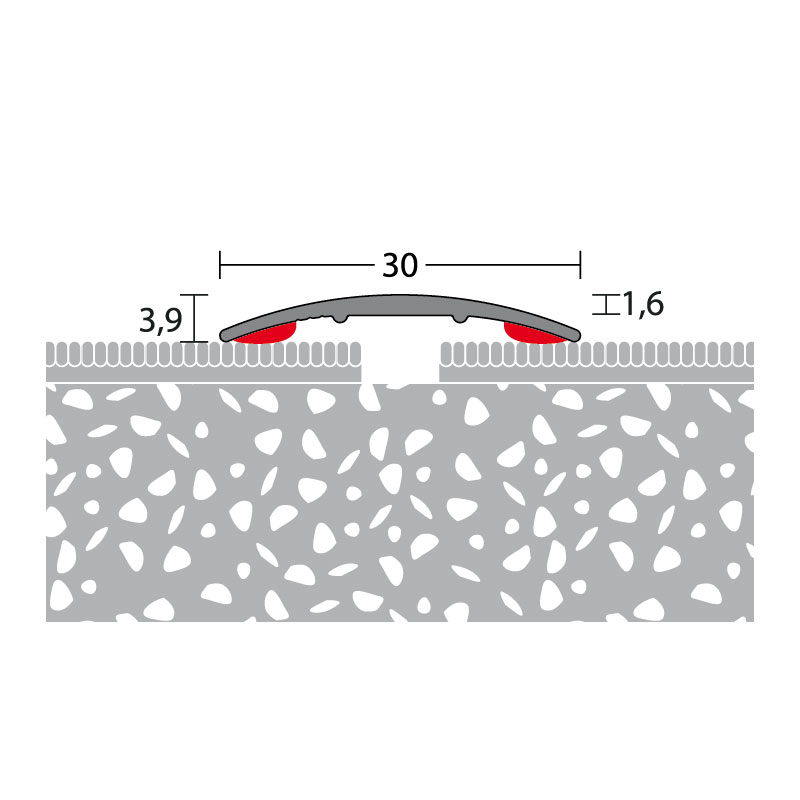 PRINZ Alu Übergangsprofil Nr. 130, SK, 30 x 1,6 mm in verschiedenen Farben PRINZ Alu Übergangsprofil Nr. 130, SK, 30 x 1,6 mm in verschiedenen Farben