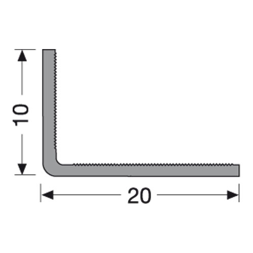 Küberit Blend-Winkel Typ 401, 100 cm, edelstahloptik (F2)