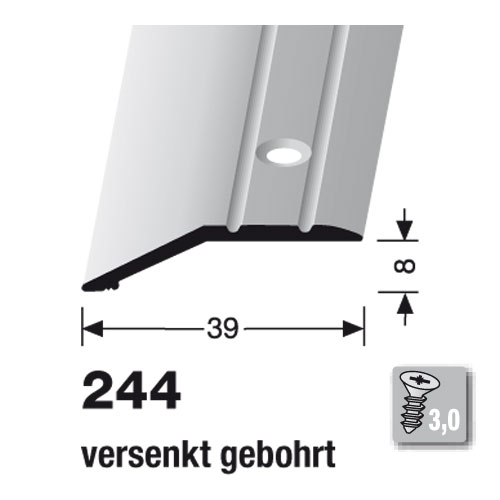 Küberit Abschlußprofil 8 mm Typ 244