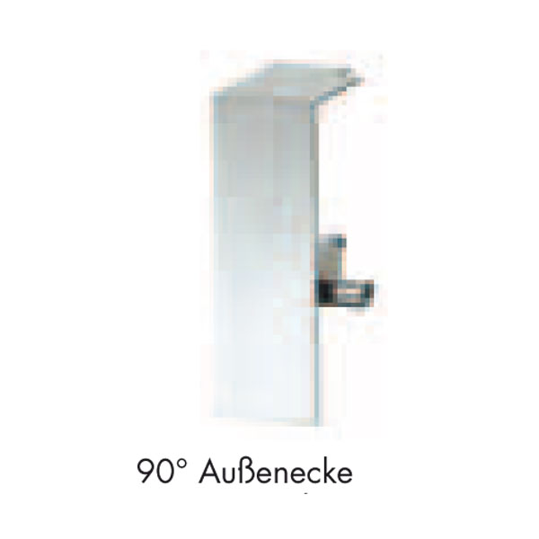 Küberit Alu Außenecke 90° für Sockelleiste Typ 935, edelstahloptik f.g. (F2G) Küberit Alu Außenecke 90° für Sockelleiste Typ 935, edelstahloptik f.g. (F2G)