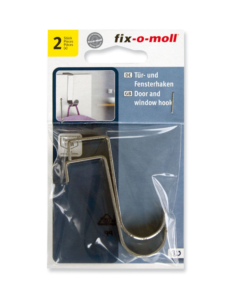 fix-o-moll Tür- und Fensterhaken Edelstahl fix-o-moll Tür- und Fensterhaken Edelstahl