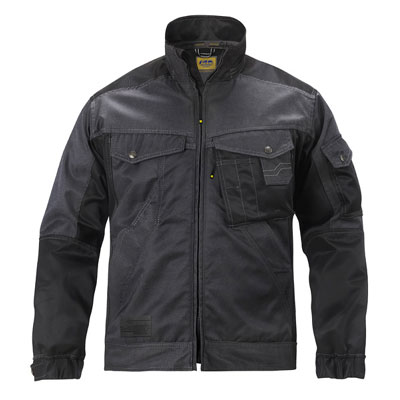 Jacke DuraTwillT Gr."L grau/schwarz