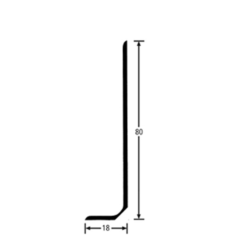 BOLTA Weich-PVC-Sockelleiste 80/18 50 m Rolle