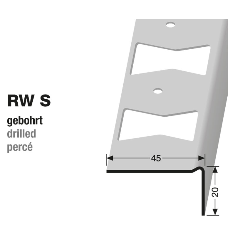 Küberit Reparaturwinkel mit 20 mm Nase für Steinstufen - VE = 30 Stück im Karton Küberit Reparaturwinkel mit 20 mm Nase für Steinstufen - VE = 30 Stück im Karton