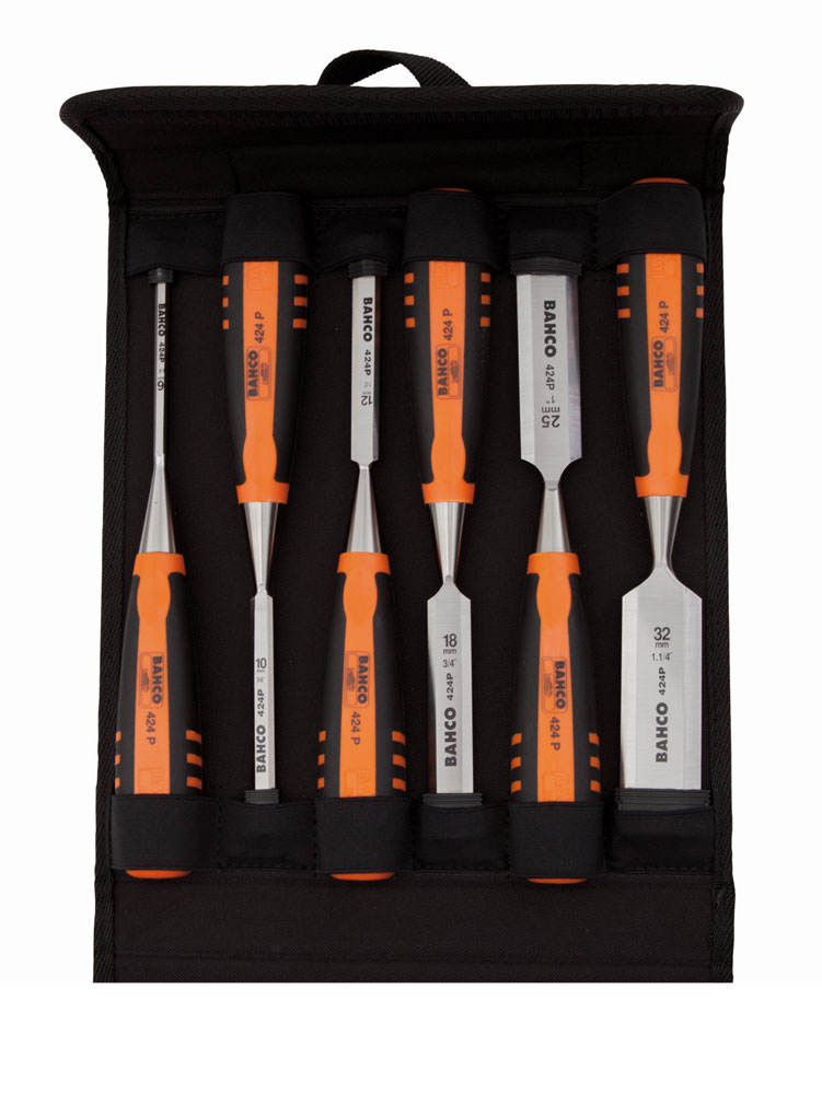Bahco 424P-S6-PP-GER Stechbeitel Satz 6-teilig , 6/10/12/16/20/26 mm Bahco 424P-S6-PP-GER Stechbeitel Satz 6-teilig , 6/10/12/16/20/26 mm
